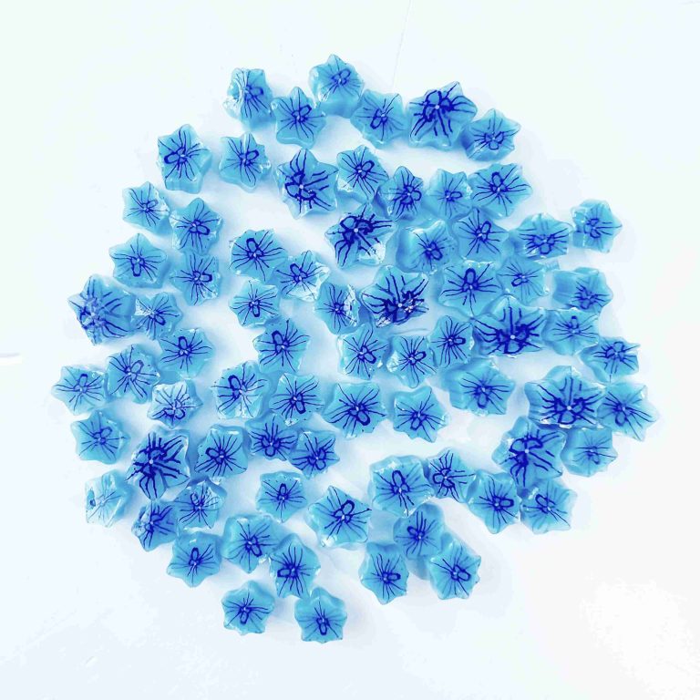 Murrine - Flowers - Royal Blue Orchid - 90COE