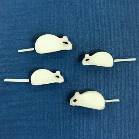 XL Murrine - White Mouse - 90COE