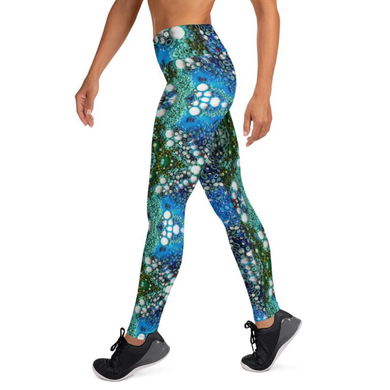 Merchandise Featuring Glass Images - Murrine Yoga Leggings - Image 2