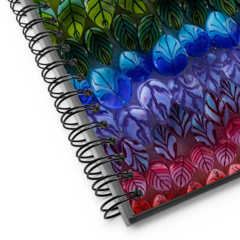 Merchandise Featuring Glass Images Murrine Leaves notebook