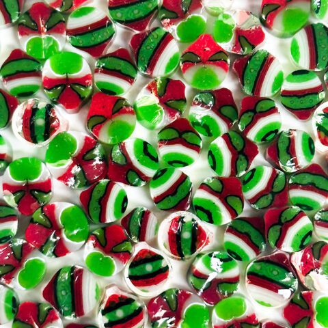 Murrine - Christmas - Red and Green Bauble - 96COE