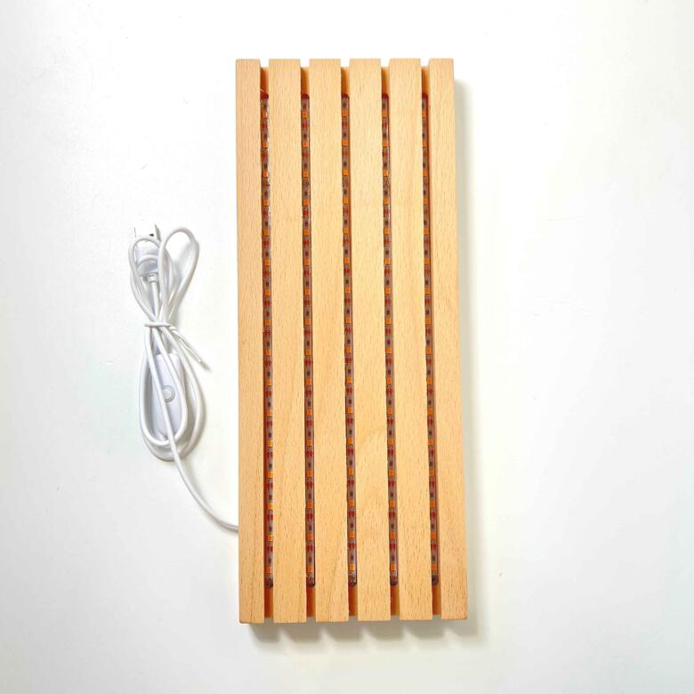 Wooden Base LED Stands