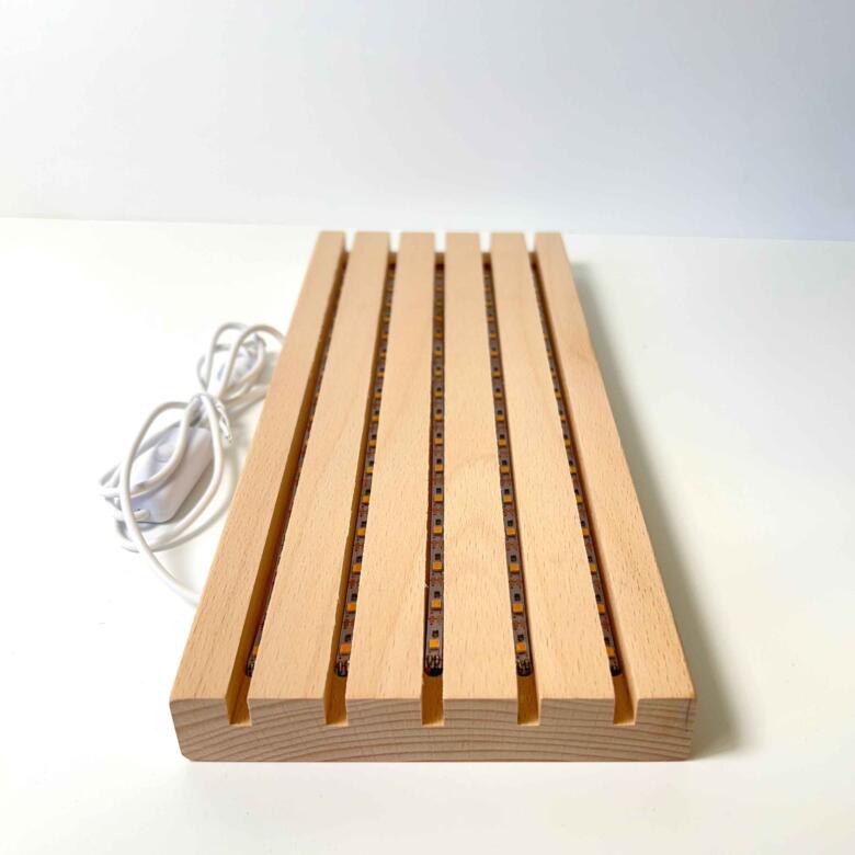 Wooden Base LED Stands
