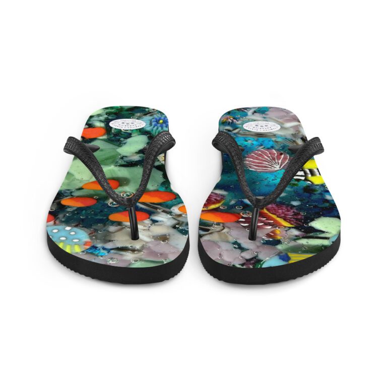 Merchandise Featuring Glass Images - Fish Murrine Flip-Flops