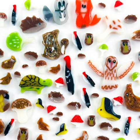 Murrine - Mixed Size - Woodland Wildlife - 90COE