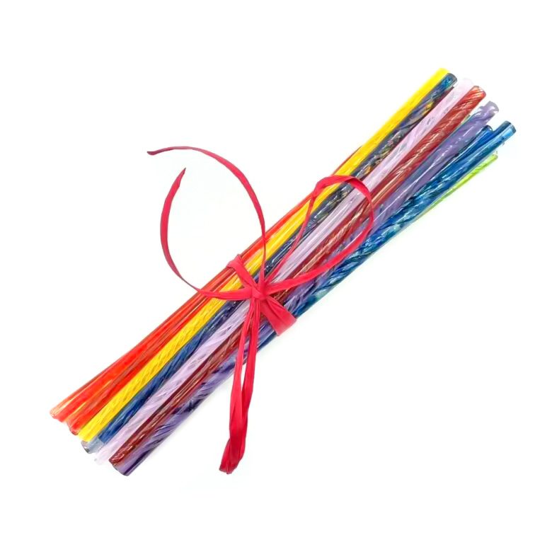 Twisted Glass Cane - 30 Mixed Color - 96COE