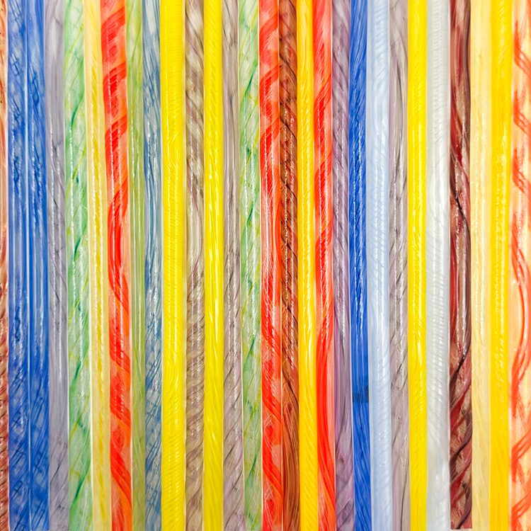 Twisted Glass Cane - 30 Mixed Color - 96COE - Image 2