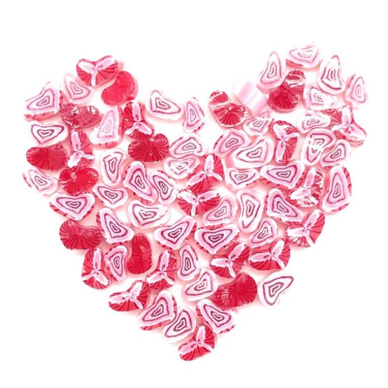 Murrine - Hearts - Pink - 90COE