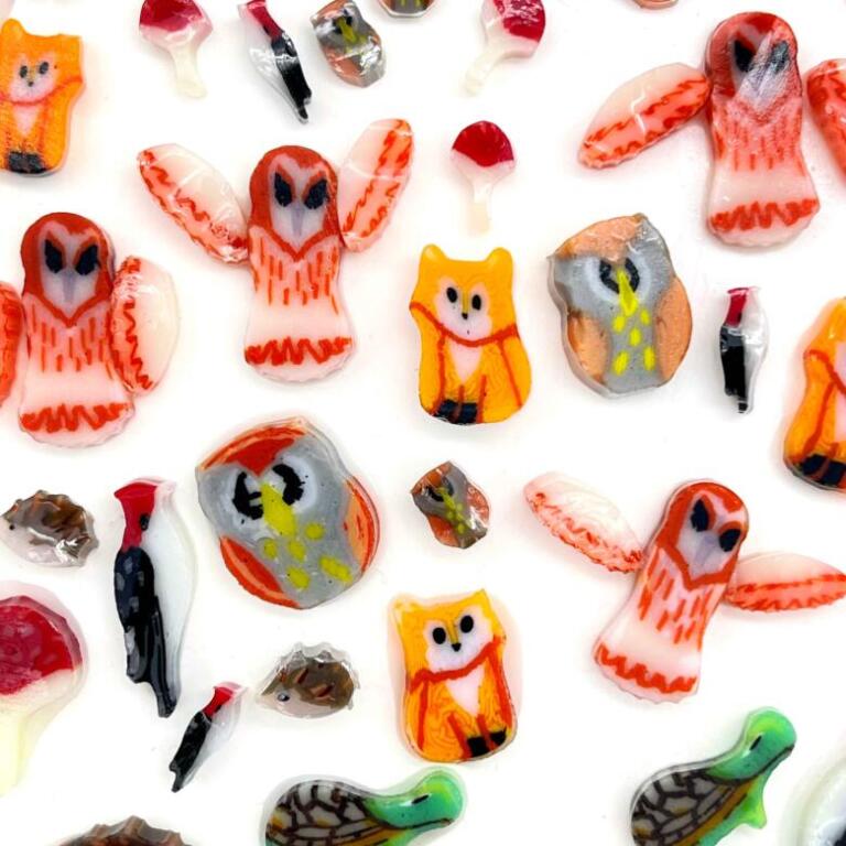 Murrine - Mixed Size - Woodland Wildlife - 96COE