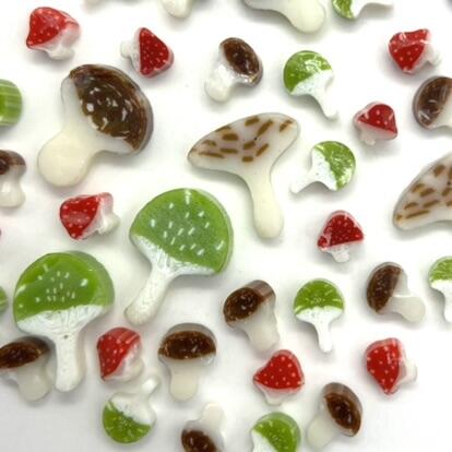 Murrine - Mixed Size - Mushrooms - 90COE