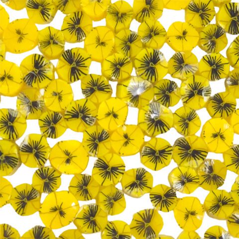 Murrine - Flowers - Yellow Pansy - 96COE