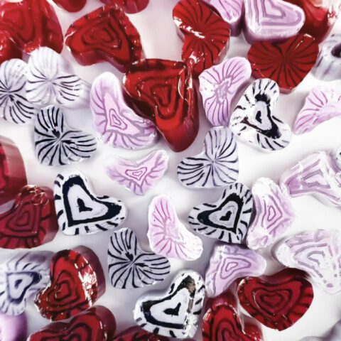 Murrine - Hearts - Mixed - 96COE