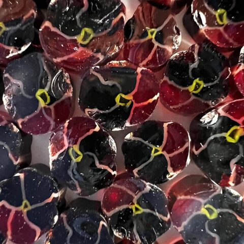 Murrine - Flowers - Red Pansy - 90COE