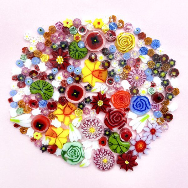 Murrine - Mixed Sizes - Birth Month Flower Mix – 90COE – 100g