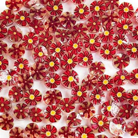 Murrine - Flowers - Poinsettia - 96COE