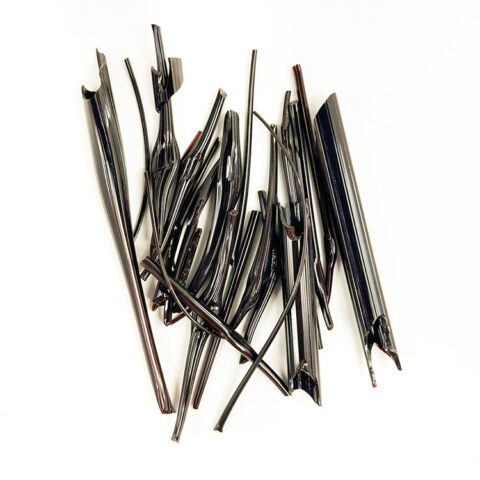 Float Glass - Scrap - Brown Cane and Frit - 50g