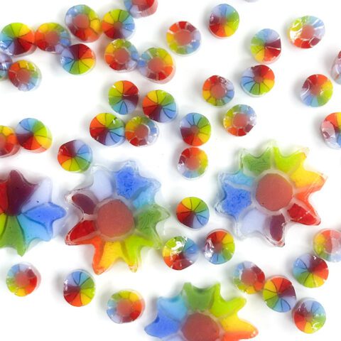 Murrine - Mixed Size - Rainbow Sunflower - 90COE