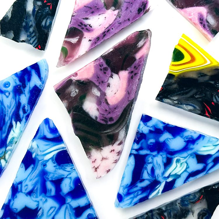 Glow Pattern Bar - Jewelry Cabochon Mix - 96COE