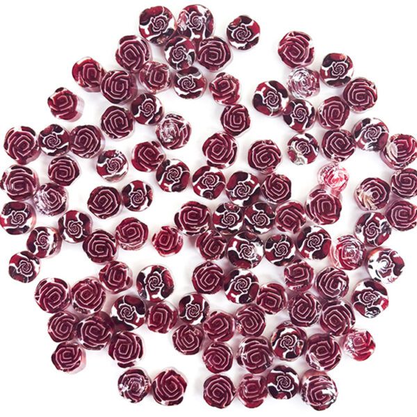 Murrine - Flowers - Red Rose - 96COE