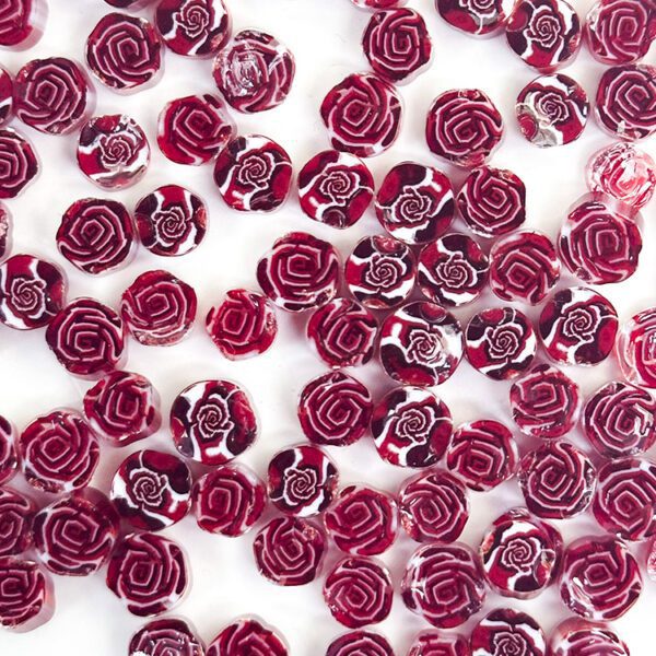 Murrine - Flowers - Red Rose - 96COE