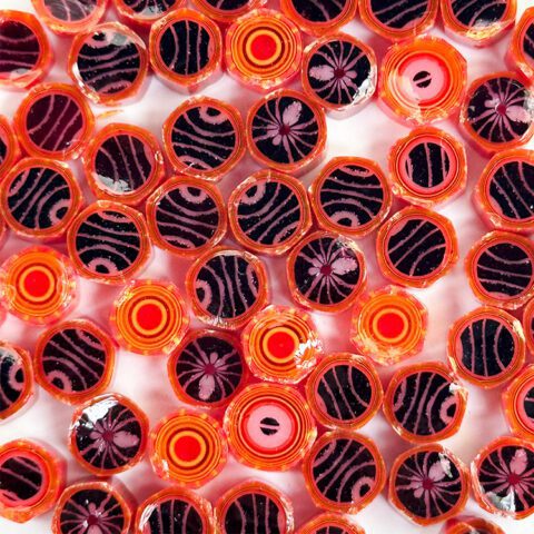 Murrine - Glow Lava Loop - 96COE - 25g