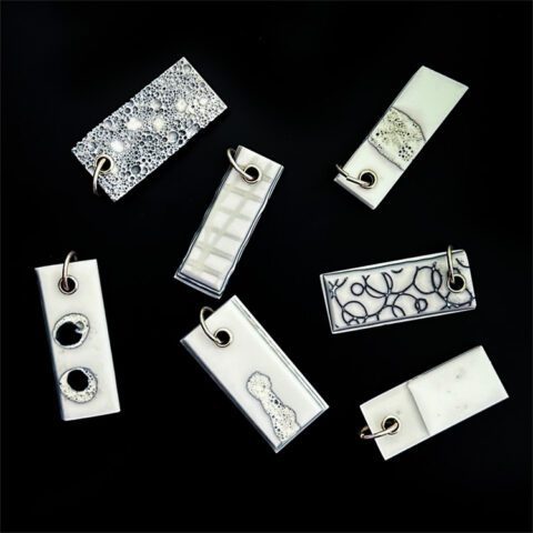 Fused Glass Reversible Jewelry