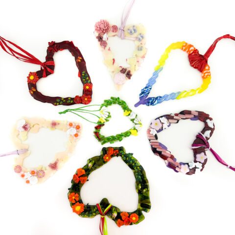 Fused Glass Love Hearts