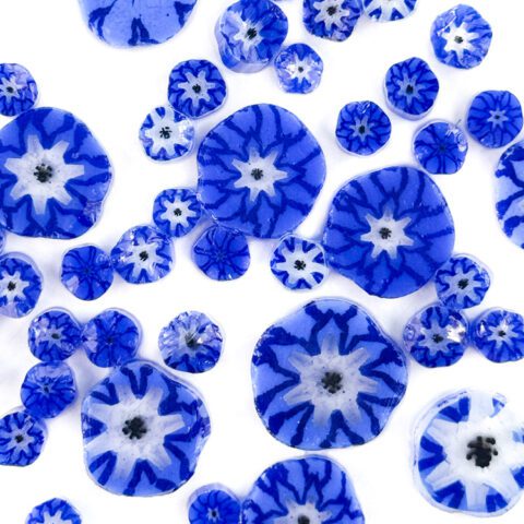 Murrine - Mix Size - Midnight Flower - 96COE - 1oz