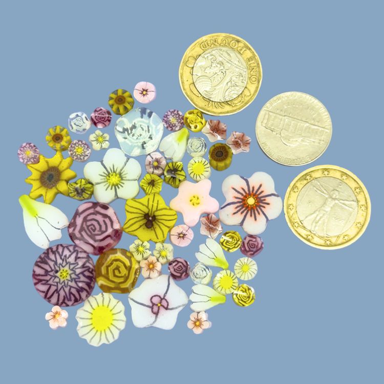 Murrine - Pastel Flower Mix - 90COE - Image 3