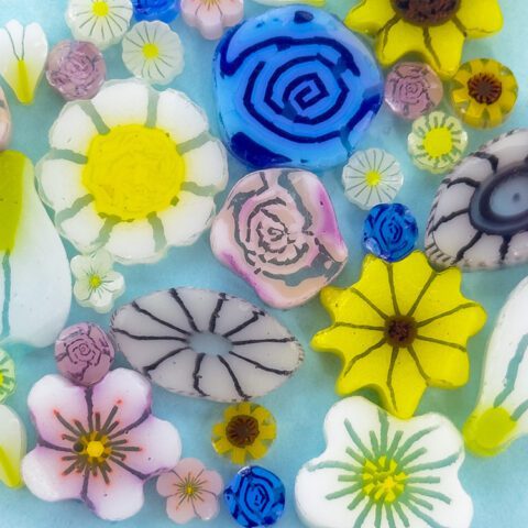 Murrine - Pastel Flower Mix - 96COE