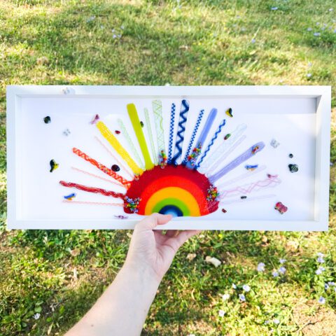 Fused Glass Rainbow Sunrise