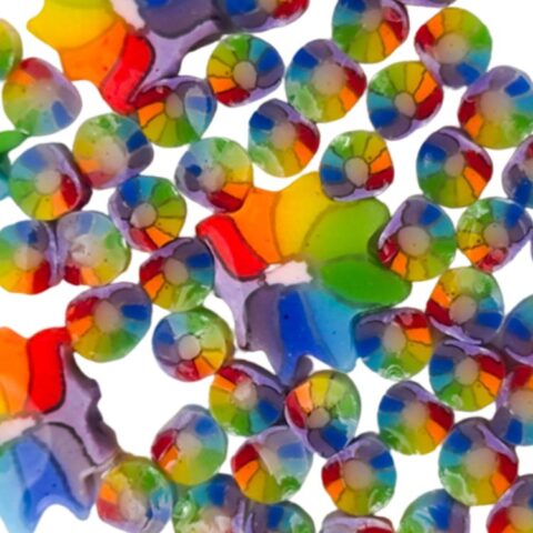 Murrine - Mix Size - Rainbow Sunflower - 96COE