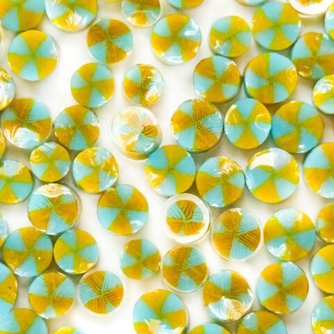 Murrine - Light Cyan Butterscotch - 90COE - 1oz