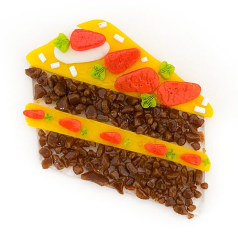 Fused Glass Carrot Cake