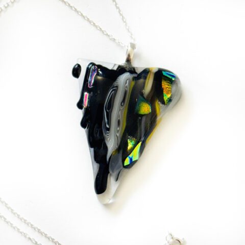 Fused Glass Dichroic Necklace