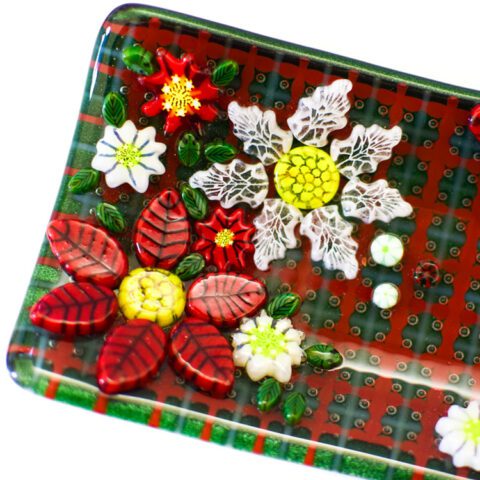 XL Murrine - Poinsettia Flower - 90COE