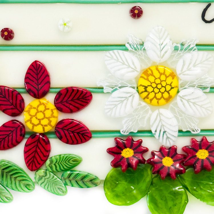 XL Murrine - Poinsettia Flower - 96COE