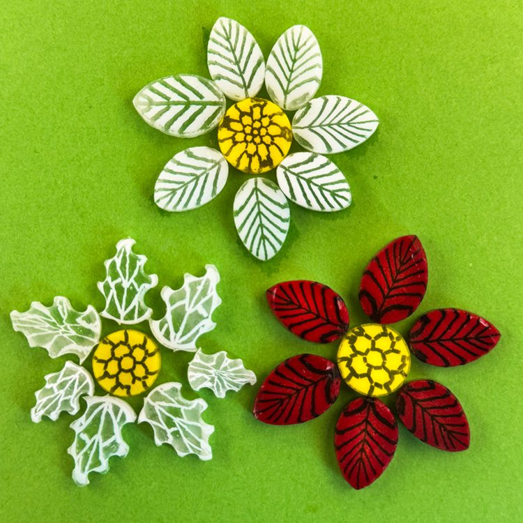 XL Murrine - Poinsettia Flower - 96COE