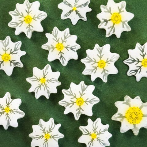 XL Murrine – White Poinsettia – 96COE