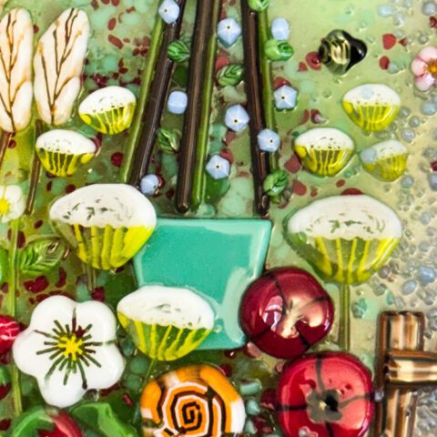 Murrine - Mix Size - White Yarrow - 96COE