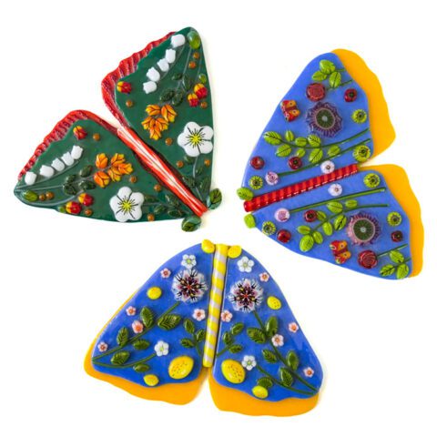 Fused Glass Magical Moths