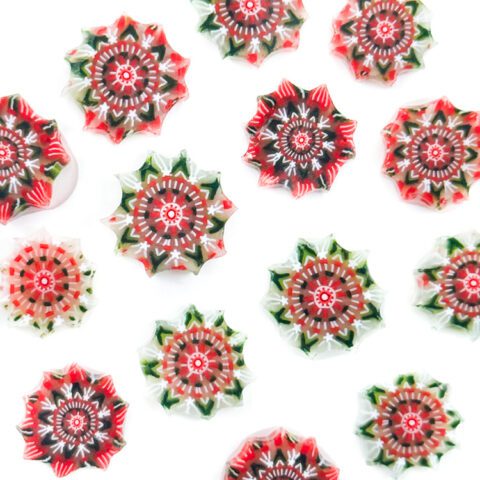 XL Murrine - Christmas Flower Mandala - 90COE - 1oz