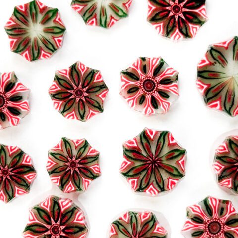 XL Murrine - Christmas Sparkle Mandala - 96COE - 1oz