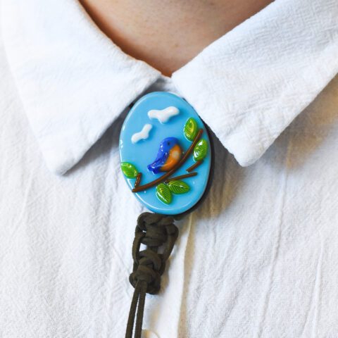 Fused Glass Cowboy Tie
