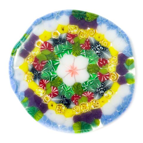 Fused Glass Colorful Paperweight