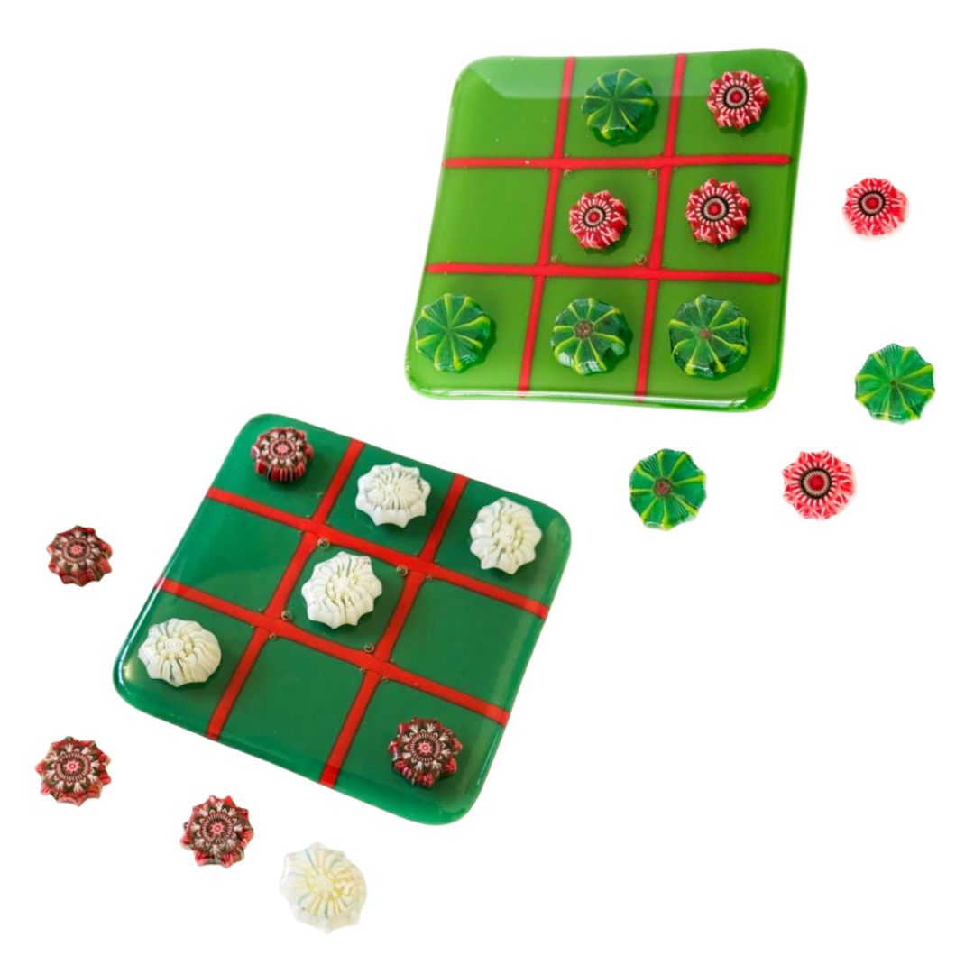 Fused Glass Tic Tac Toe