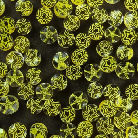 Murrine - Christmas - Yellow Star - 96COE