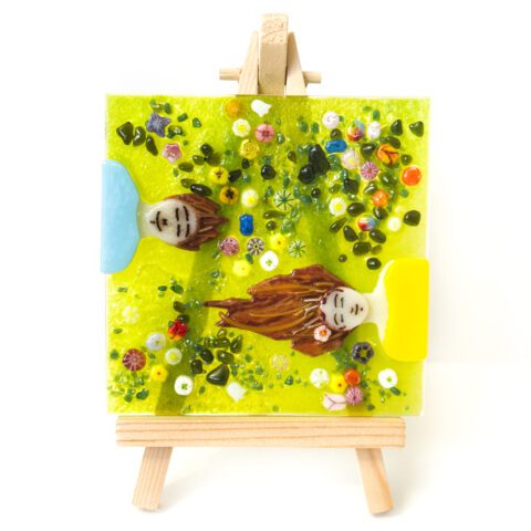 Fused Glass Meadow Romance