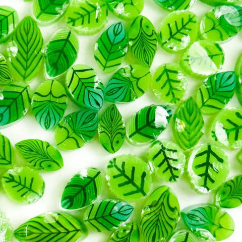 Murrine - Leaves - Green Mix - 96COE