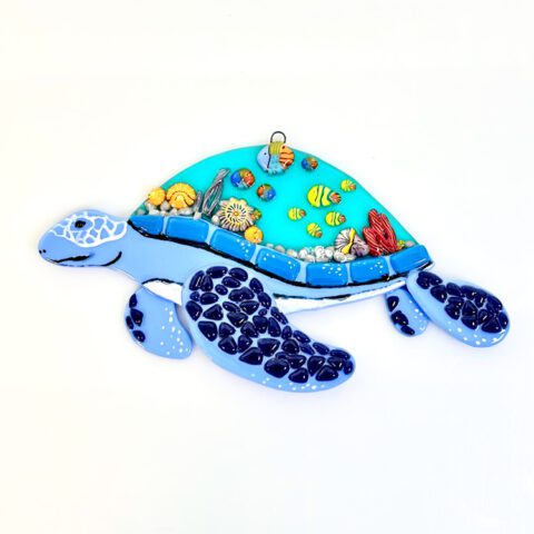 Fused Glass Aquarium Sea Turtle